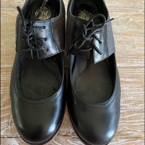 Wolverine 1000 Mile black leather/canvas Nellie By Samantha Pleet size 8/Eur 39